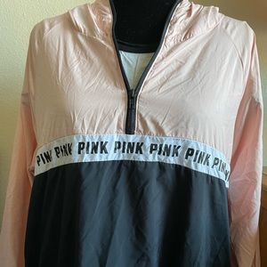 Pink Victoria Secret, M, Pink/Black, Wind Breaker Jacket